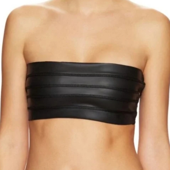 Mikoh Swimwear Surf Rincon Strappy-Back Black Bikini Top NWT Size XS - Picture 4 of 12